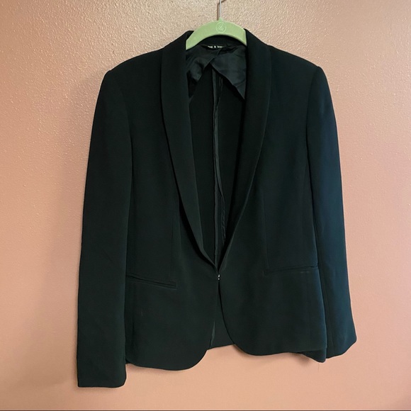 Rag & Bone navy blue blazer with hook and eye closure size 4 - Picture 1 of 9